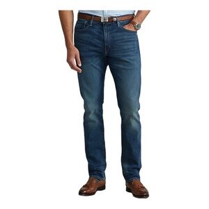 Polo Ralph Lauren Medium Wash Prospect Straight Jeans Sz 36T x36 Rope Dyed NWT